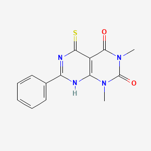 1,3-dimethyl-7-phenyl-5-thioxo-5,6-dihydropyrimido[4,5-d]pyrimidine-2,4(1H,3H)-dione