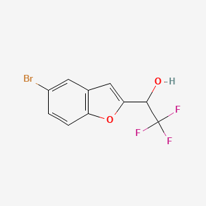 B1402963 1-(5-Bromobenzofuran-2-yl)-2,2,2-trifluoroethanol CAS No. 1391737-70-4