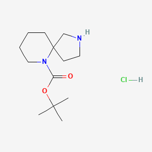 molecular formula C13H25ClN2O2 B1402964 叔丁基 2,6-二氮杂螺[4.5]癸烷-6-羧酸盐盐酸盐 CAS No. 1407522-01-3