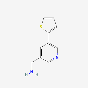 molecular formula C10H10N2S B1402966 (5-(噻吩-2-基)吡啶-3-基)甲胺 CAS No. 1346687-11-3