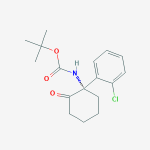 (S)-tert-butyl (1-(2-chlorophenyl)-2-oxocyclohexyl)carbamate