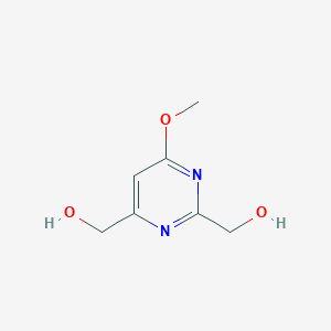 molecular formula C7H10N2O3 B1402967 (6-甲氧基嘧啶-2,4-二基)二甲醇 CAS No. 1333222-16-4