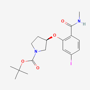 Tert-butyl (3R)-3-[5-iodo-2-(methylcarbamoyl)phenoxy]pyrrolidine-1-carboxylate