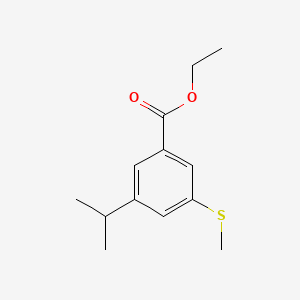 Ethyl 3-isopropyl-5-(methylthio)benzoate