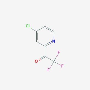 B1402971 1-(4-Chloropyridin-2-yl)-2,2,2-trifluoroethanone CAS No. 1356086-78-6