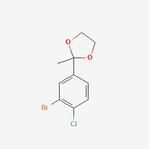 2-(3-Bromo-4-chlorophenyl)-2-methyl-1,3-dioxolane