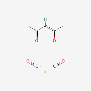 molecular formula C7H7IrO4- B14029756 carbon monoxide;iridium;(Z)-4-oxopent-2-en-2-olate 