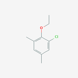 molecular formula C10H13ClO B14029762 1-Chloro-2-ethoxy-3,5-dimethylbenzene 