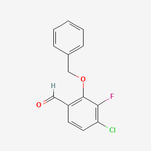 2-(Benzyloxy)-4-chloro-3-fluorobenzaldehyde