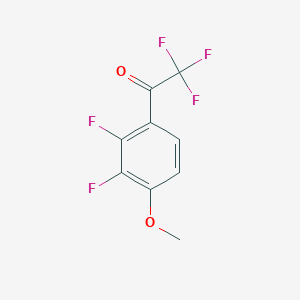molecular formula C9H5F5O2 B1402977 1-(2,3-二氟-4-甲氧基苯基)-2,2,2-三氟乙酮 CAS No. 1356109-99-3