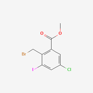 Methyl 2-(bromomethyl)-5-chloro-3-iodobenzoate