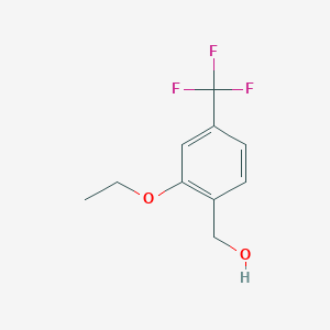 molecular formula C10H11F3O2 B14029773 (2-Ethoxy-4-(trifluoromethyl)phenyl)methanol 