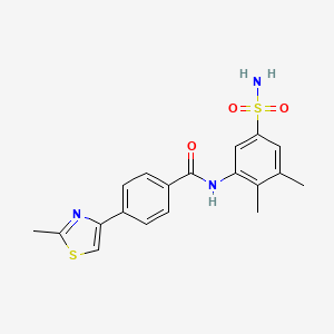 N-(2,3-dimethyl-5-sulfamoylphenyl)-4-(2-methylthiazol-4-yl)benzamide