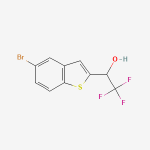 B1402979 1-(5-Bromobenzo[b]thiophen-2-yl)-2,2,2-trifluoroethanol CAS No. 1391828-90-2