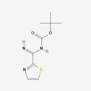 Tert-butyl (imino(thiazol-2-yl)methyl)carbamate