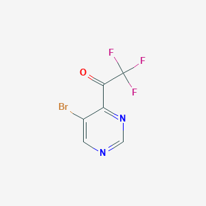molecular formula C6H2BrF3N2O B1402980 1-(5-溴嘧啶-4-基)-2,2,2-三氟乙酮 CAS No. 1375303-77-7