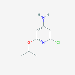 B1402981 2-Chloro-6-isopropoxypyridin-4-amine CAS No. 1186111-99-8