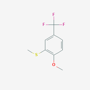 (2-Methoxy-5-(trifluoromethyl)phenyl)(methyl)sulfane