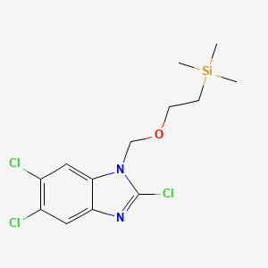 2,5,6-Trichloro-1-((2-(trimethylsilyl)ethoxy)methyl)-1H-benzo[D]imidazole