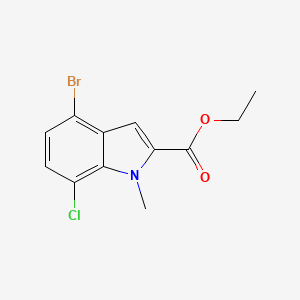 ethyl 4-bromo-7-chloro-1-methyl-1H-indole-2-carboxylate