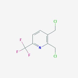 molecular formula C8H6Cl2F3N B1402987 2,3-双(氯甲基)-6-(三氟甲基)吡啶 CAS No. 1356110-02-5