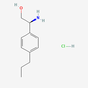 (2S)-2-Amino-2-[4-(methylethyl)phenyl]ethan-1-ol HCl