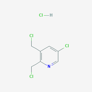 molecular formula C7H7Cl4N B1402993 5-氯-2,3-双(氯甲基)吡啶盐酸盐 CAS No. 1356109-72-2