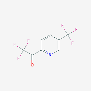 molecular formula C8H3F6NO B1403000 2,2,2-三氟-1-(5-(三氟甲基)吡啶-2-基)乙酮 CAS No. 1060801-98-0