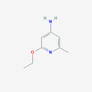 molecular formula C8H12N2O B1403003 2-Ethoxy-6-methylpyridin-4-amine CAS No. 197163-57-8