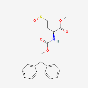 Methyl (2S)-2-((((9H-fluoren-9-yl)methoxy)carbonyl)amino)-4-(methylsulfinyl)butanoate