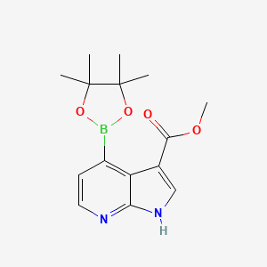 methyl 4-(tetramethyl-1,3,2-dioxaborolan-2-yl)-1H-pyrrolo[2,3-b]pyridine-3-carboxylate