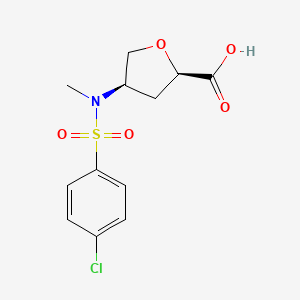 (2R,4R)-4-(4-Chloro-N-methylphenylsulfonamido)tetrahydrofuran-2-carboxylic acid