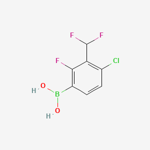 (4-Chloro-3-(difluoromethyl)-2-fluorophenyl)boronic acid