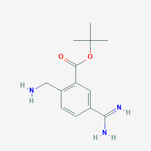 tert-Butyl 2-(aminomethyl)-5-carbamimidoylbenzoate