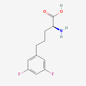 molecular formula C11H13F2NO2 B14030130 (S)-2-Amino-5-(3,5-difluorophenyl)pentanoic acid 