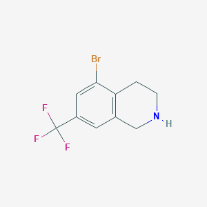 molecular formula C10H9BrF3N B1403015 5-溴-7-(三氟甲基)-1,2,3,4-四氢异喹啉 CAS No. 1356111-42-6
