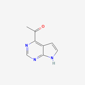 1-(7H-pyrrolo[2,3-d]pyrimidin-4-yl)ethan-1-one