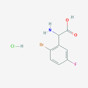 2-Amino-2-(2-bromo-5-fluorophenyl)acetic acid hydrochloride