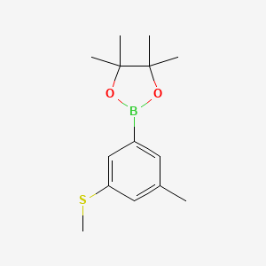 4,4,5,5-Tetramethyl-2-(3-methyl-5-(methylthio)phenyl)-1,3,2-dioxaborolane