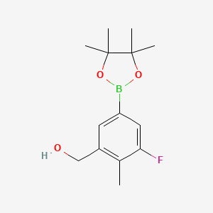 (3-Fluoro-2-methyl-5-(4,4,5,5-tetramethyl-1,3,2-dioxaborolan-2-YL)phenyl)methanol