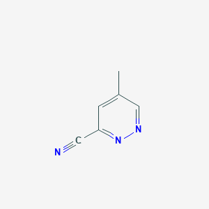 molecular formula C6H5N3 B1403022 5-Methylpyridazine-3-carbonitrile CAS No. 1333319-50-8