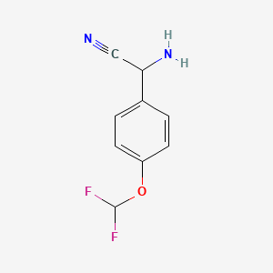 2-Amino-2-(4-(difluoromethoxy)phenyl)acetonitrile