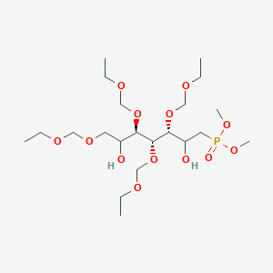 Dimethyl ((3S,4S,5R)-3,4,5,7-tetrakis(ethoxymethoxy)-2,6-dihydroxyheptyl)phosphonate