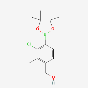 (3-Chloro-2-methyl-4-(4,4,5,5-tetramethyl-1,3,2-dioxaborolan-2-yl)phenyl)methanol