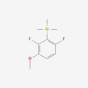 molecular formula C10H14F2OSi B14030260 1,3-Difluoro-4-methoxy-2-(trimethylsilyl)benzene 