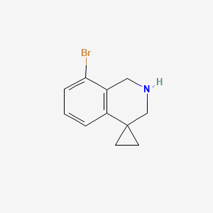 molecular formula C11H12BrN B1403028 8'-bromo-2',3'-dihydro-1'H-spiro[cyclopropane-1,4'-isoquinoline] CAS No. 885269-37-4