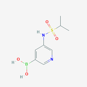 molecular formula C8H13BN2O4S B1403029 (5-(1-Methylethylsulfonamido)pyridin-3-yl)boronic acid CAS No. 1356087-38-1