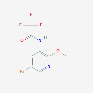 molecular formula C8H6BrF3N2O2 B1403037 N-(5-溴-2-甲氧基吡啶-3-基)-2,2,2-三氟乙酰胺 CAS No. 1425334-90-2