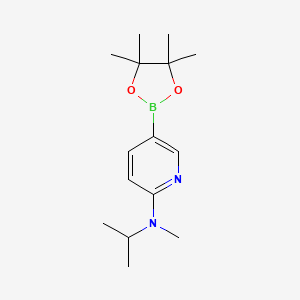B1403040 N-isopropyl-N-methyl-5-(4,4,5,5-tetramethyl-1,3,2-dioxaborolan-2-yl)pyridin-2-amine CAS No. 1402238-39-4