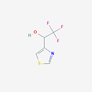 molecular formula C5H4F3NOS B1403046 2,2,2-三氟-1-(噻唑-4-基)乙醇 CAS No. 1206673-53-1